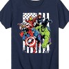 Boys' - Marvel - Avengers American Flag Short Sleeve Graphic T-Shirt - 2 of 4