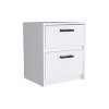 NicBex Nightstand with Drawer,Modern Side Table with Storage Space,Bedside Table for Bedroom,Living Room,Black/White - 4 of 4