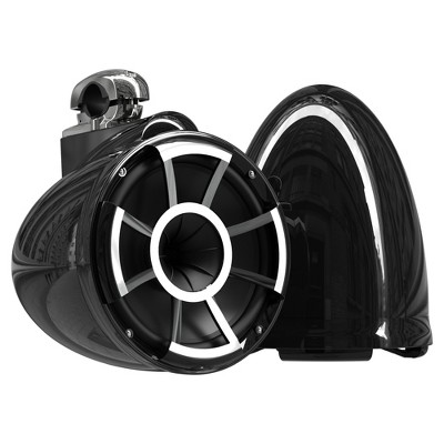 Wet Sounds REV 10 Fixed Clamp Tower Speakers - Black (Pair)