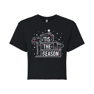 Women's - Barbie - Holidays & Christmas Cropped Graphic T-Shirt - 1 of 4