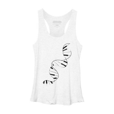 Women's Design By Humans DNA Piano By Tobiasfonseca Racerback Tank Top