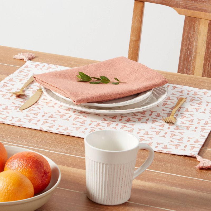 4pk Cotton Easy Care Napkins Pink - Threshold&#8482;, 3 of 5