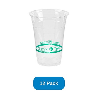 Planet+ 16 oz Cold Cup Corn Plastic - Pack of 12