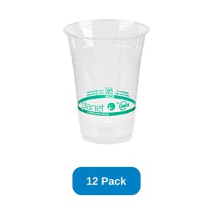 Planet+ 16 oz Cold Cup Corn Plastic - Pack of 12 - 1 of 3