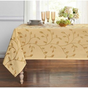 Kate Aurora Madison Floral Embroidered Fabric Tablecloth - 1 of 1