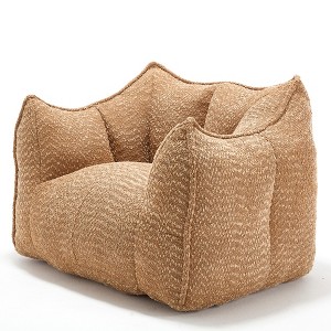 Gulches Bean Bag Seats - Plush Square Lounge Chair with Armrests & Carry Handle (Perfect for Gaming & Relaxation) - 1 of 4