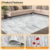 Machine Washable Low Pile Area Rug - Modern Abstract Non-Slip Accent Carpet for Dorm, Bedroom & Living Room - Fade & Stain Resistant - 2 of 4