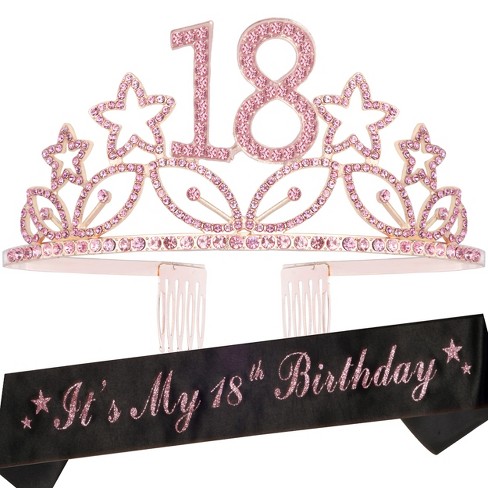 18th on sale birthday crown