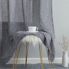 HLC.ME Emily Faux Linen Semi Sheer Light Filtering Back Tab Pocket Lightweight Window Curtains Drapery, 2 Panels - 4 of 4