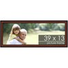 PosterPalooza | Panoramic Simple Brown Picture Frame - UV Acrylic, Foam Board Backing, Hanging Hardware - 2 of 4