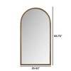 Infurnic Full Length Mirrors Iron Arched Design with Supporting Feet for Living Room, Clothing Shop, Corridor Decor, Gold, 35.43"*0.98"*65.75" - 3 of 4