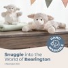 Bearington Baby Lambykin Plush Stuffed Animal Lamb with Satin Bow, 6 inches - 2 of 4