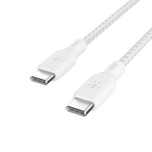 Belkin Braided 100W USB-C 2.0 6.6ft Cable - White - 1 of 4