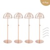 Unique Bargains Stainless Steel Adjustable Height Hat Stand Holder Wigs Display Rack - 3 of 4