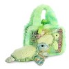 Aurora Fancy Pals 7" Sea Turtle Pet Carrier Green Stuffed Animal - 4 of 4