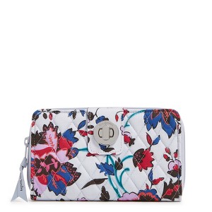 Vera Bradley Women's Outlet Cotton RFID Turnlock Wallet - 1 of 2