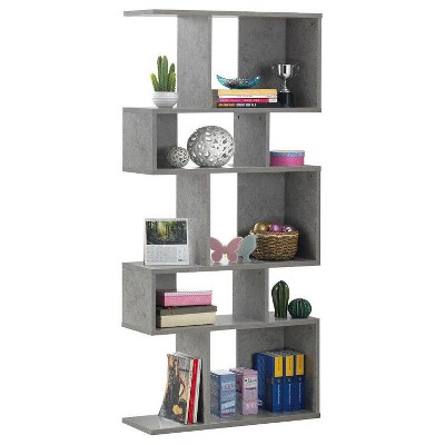 Yukimo 5-Tier Ladder Shelf, Corner Bookshelf Display Rack Bookcase, 31" x 11" x 70", Multi-Functional Storage Organizer