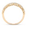 Pompeii3 1/2Ct Diamond Wedding Ring Vintage Antique Accent Womens Band 14k Yellow Gold - 2 of 4