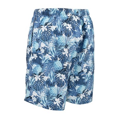 Falcon Bay Men's Rick's Cafe Tropical Hawaiian Print Board Short | Blue 4X Big — фото 3