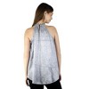 Artyska Women's High Low Glitter Halter Neck Party Club Tank Top - 3 of 4