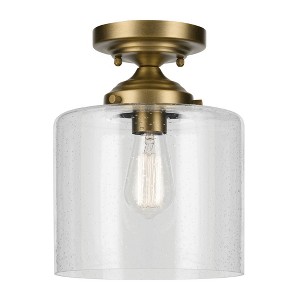 Kichler Lighting Winslow 1 - Light Semi-Flush Mount in  Natural Brass - 1 of 1