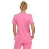 Medichic Scrubs Women's V-Neck Notch Fashion Stretch Scrub Top with Two Pockets, Flex Easy Care Fabric - 2 of 4