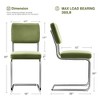 Dovelina Velvet Upholstered Modern Dining Chair Set of 2 - 3 of 4