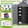 Outside Wooden Storage Shed Closet Storage Cabinet With Shelves Garden Wood Tool Shed For Outdoor Yard, Patio, Deck, Porch 39.56x 22.04x 68.89inch - 4 of 4