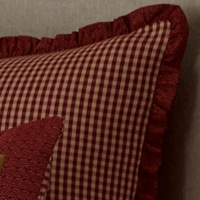 Rustic Patchwork Cotton Euro Sham with Button Closures