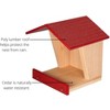 JCS Wildlife Modern Style Cedar Robin Roost with Poly Lumber Roof - 4 of 4