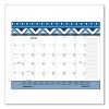 Recycled Desk Pad Calendar, Geometric Artwork, 22 x 17, White Sheets, Black Binding/Corners,12-Month (Jan to Dec): 2026 - 3 of 4