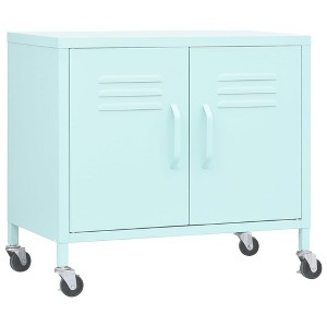 CLIHOME Heavy Duty Storage Cabinet, Freestanding File Cabinet with Wheels for Home Office, Industrial Style - 1 of 4