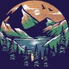 Junior's Design By Humans Happiness Place By orangedan T-Shirt - 2 of 3