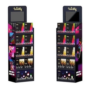 Holiday Bright Lights Twinkly LED Multicolored/Warm White Novelty Christmas Lights - 1 of 1