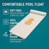 California Sun Luxury Vinyl-Dipped Pool Float with Built-in Pillow – Soft Closed-Cell Foam Lounger for Adults, Unsinkable Water Mat - 3 of 4
