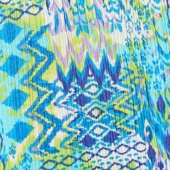 aqua ikat patchwork