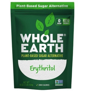 Whole Earth Erythritol Sugar Alternative, 16 Oz – Plant-Based Sweetener - 1 of 4