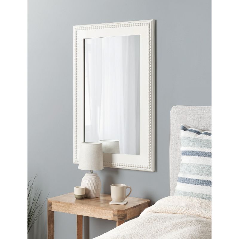 Kate and Laurel Strahm Wood Framed Wall Mirror, 24x36, White, 6 of 9