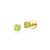 Pure Collection by Ross-Simons Peridot Flat-Back Earrings in 14kt Yellow Gold - 3 of 4