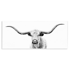 Stupell Industries Modern Longhorn Cattle Gazing Wall Plaque Art - 1 of 4