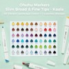 Ohuhu Alcohol Markers Double Tipped Slim Broad and Fine Art Marker for Coloring Drawing Landscape Sketch - 60 Colors Kaala Markers Refillable Art Pen - 4 of 4