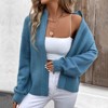 Coolmee Women's Zip Up Chunky Knit Sweater Long Sleeve Open Front Cardigan Warm Outwear Coat - 4 of 4
