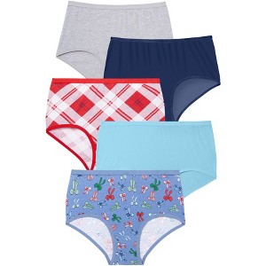Comfort Choice Full Coverage Stretch Cotton Brief 5-Pack - 1 of 4