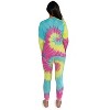 Just Love Women's Tie Dye Two Piece Thermal Pajama Set - Waffle PJ Set - 3 of 3