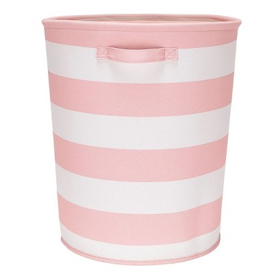 pink toy storage basket