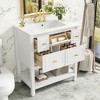 Bella Depot 30'' Bathroom Vanity with Ceramic Sink Combo 5 Drawers - 4 of 4