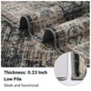 Washable Area Rug for Living Room, Soft Vintage Boho Farmhouse Carpet, Large Low Pile Non-Slip Bedroom Rug, Indoor Accent Rug for Dining Room - 3 of 4