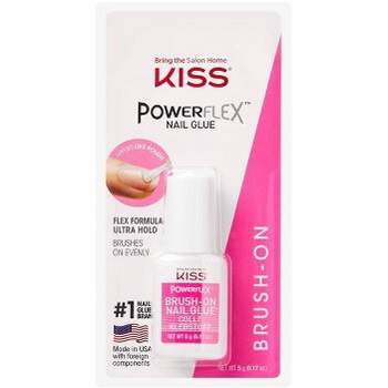KISS PowerFlex Brush-On Nail Glue - 0.17oz