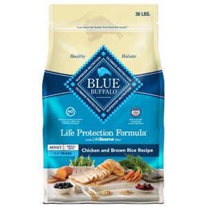 Blue Buffalo Life Protection Small Bite Chicken & Brown Rice Recipe Adult Dry Dog Food - 1 of 4