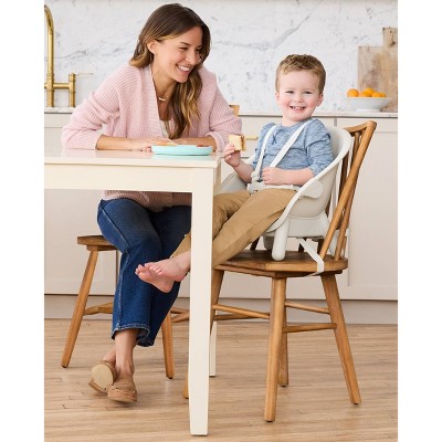 Convertible Oat Wooden High Chair with Detachable Tray